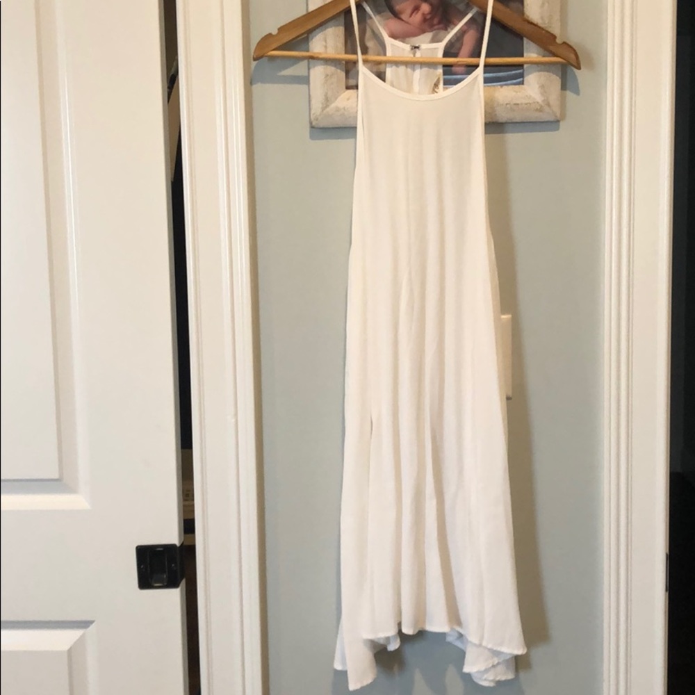 White mini dress